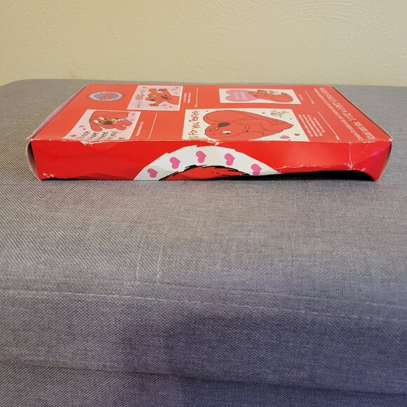 Clifford the Big Red Dog Valentine's Day Cards Vintage NOS 1998 w/ FLAW - Picture 3 of 6